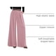 thumbnail image 4 of Pantalones de Trabajo PRETTYGARDEN Mujer Pantalones de Pierna Ancha Rosa XL, 4 of 9