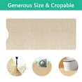 thumbnail image 3 of Tripumer Bathroom Tub Shower Mat Loofah Bathroom Mat PVC Shower Mat 16 x 40 inch Shower Mat Bathroom Tub Mat Non Slip Tub Mat Comfortable Textured Surface Waterproof Quick Drying Beige, 3 of 8