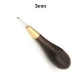thumbnail image 3 of pitrice Steel Leather Stitching Awl Portable Replacing Handheld DIY Wood Handle Handwork Awls Stitcher Tool Accessories 3mm 3mm, 3 of 6