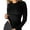 Black, variant on Womens Shirts Long Sleeve Crew Neck Stretchy Slim Fitted Quick Drying Athletic Casual Shirts Moisture Wicking