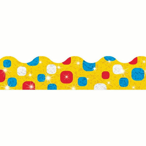 Trend Enterprises 2.25 x 32.5 Inch Terrific Trimmers New Wave, 10 Count - Super Duper Dots Colorful Sunshine Sparkle