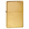 thumbnail image 4 of Zippo Classic Brushed Solid Brass Pocket Lighter, 4 of 5