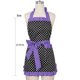 thumbnail image 4 of Rosielily Delantal Vintage Para Mujer Delantal Morado Con Bolsillos Delantal Retro Delantal Lindo Delantal De Cocina Para Cocinar Hornear Vestido Coqueto Algodón Con Volantes Volantes 50S Damas Regalo, 4 of 5