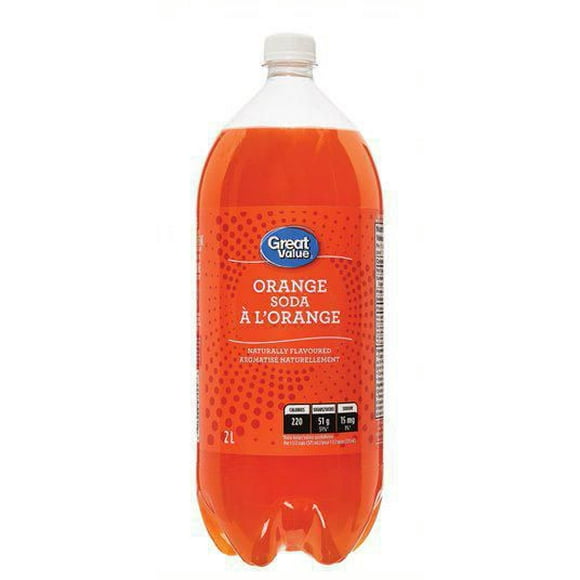 Great Value Orange Soda, 2 L
