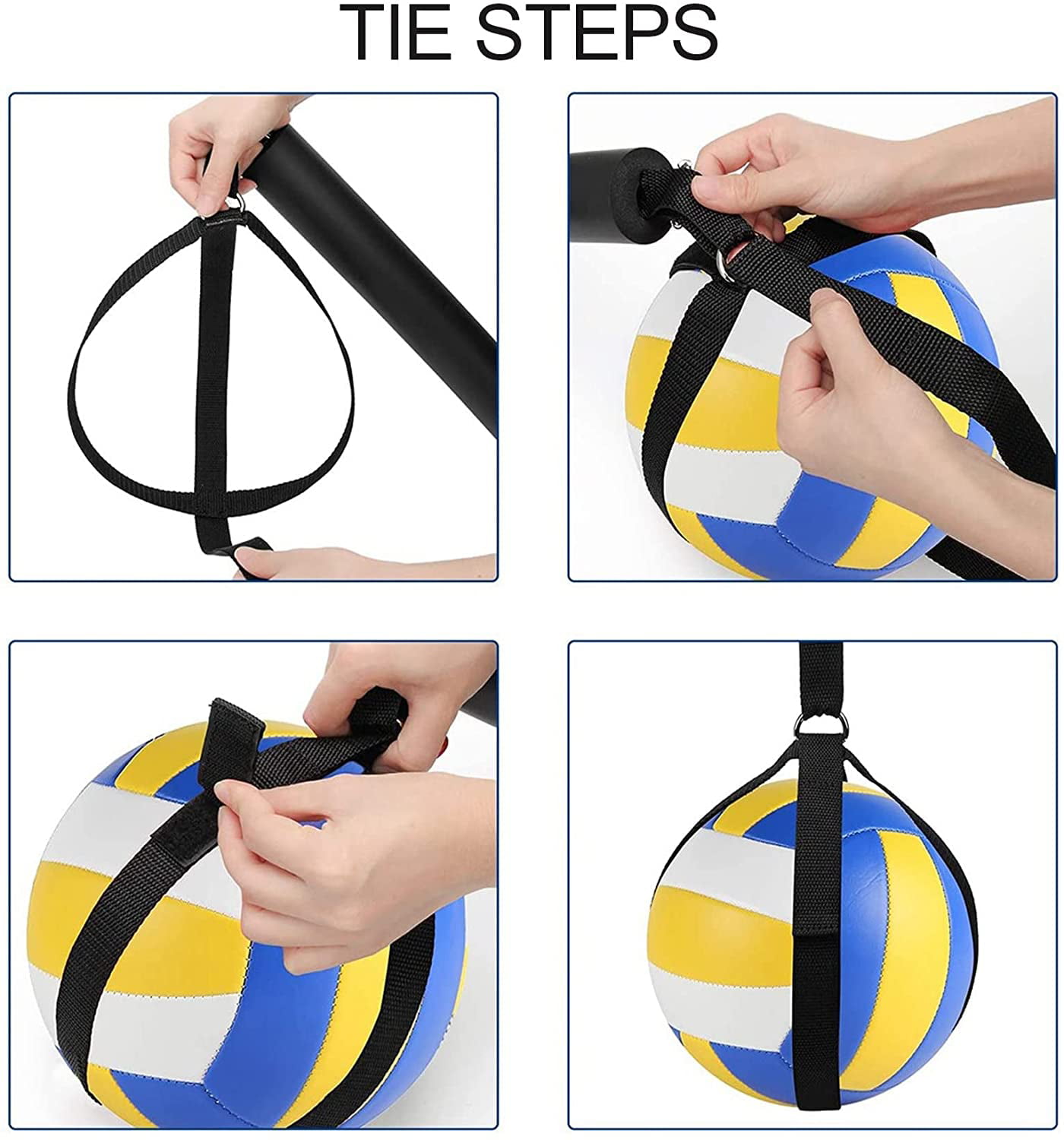 Jumping Action CLENEW Volleyball Spike Trainer Volleyball Spike Training System Volleyball Equipment Training Improves Serving 