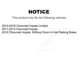 thumbnail image 2 of Positive Plus Front Rear Semi-Metallic Brake Pads Kit for Car Chevrolet Impala Limited KPF-100067, 2 of 8