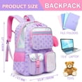 thumbnail image 2 of Mochila Meetbelify para niñas escolares de más de 6 años con bolsillo para portátil, 2 of 7