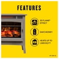thumbnail image 4 of duraflame® 3D Infrared Quartz Electric Fireplace Stove Heater with Remote Control - French Grey, 4 of 12
