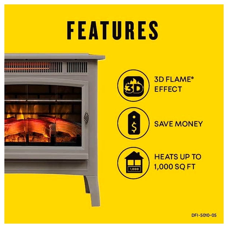 Duraflame 3D Infrared Quartz Electric Fireplace Stove with Remote