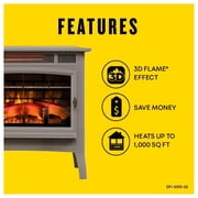 duraflame® 3D Infrared Quartz Electric Fireplace Stove Heater with Remote Control - French Grey