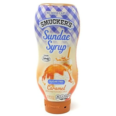Smuckers Sundae Syrup Sugar Free Caramel Flavored Syrup, 19.25Oz (Pack Of 3)