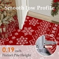 thumbnail image 5 of BERTHMEER 2'x3' Christmas Area Rugs Indoor Doormat Kitchen Bathroom Living Room Entryway Laundry Room Boho Washable Rugs Non-slip Holiday Decor Small Throw Rugs Red, 5 of 5