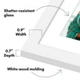 thumbnail image 3 of Americanflat 5x7 Double Picture Frame with Shatter-Resistant Glass Fits 2 use as One 7x16 Frame Signature - White, 3 of 9