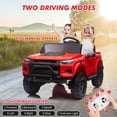 thumbnail image 6 of Roromall 24V 2 Seater Ride On Truck for Kids, Battery Powered Vehicle Toddlers Ride On Car Toy with Remote Control, Trunk, Handle, Battery Display, LED Lights, Music, Electric Car for Boys Girls, 6 of 7