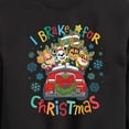 thumbnail image 3 of Paw Patrol - I Brake For Christmas - Toddler And Youth Crewneck Fleece Sweatshirt, 3 of 6