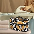 thumbnail image 2 of HELLHERO Cow and Sunflower Pattern Portable Steamer Travel Organizer (11.8x6.69x5.5 In) Polyester, Case Only, 2 of 6