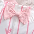 thumbnail image 6 of CAICJ98 Newborn Infant Baby Girls Clothes Ribbed Romper Bodysuit Pants Headband Set Fall Winter Outfits (Pink,3-6 Months), 6 of 7
