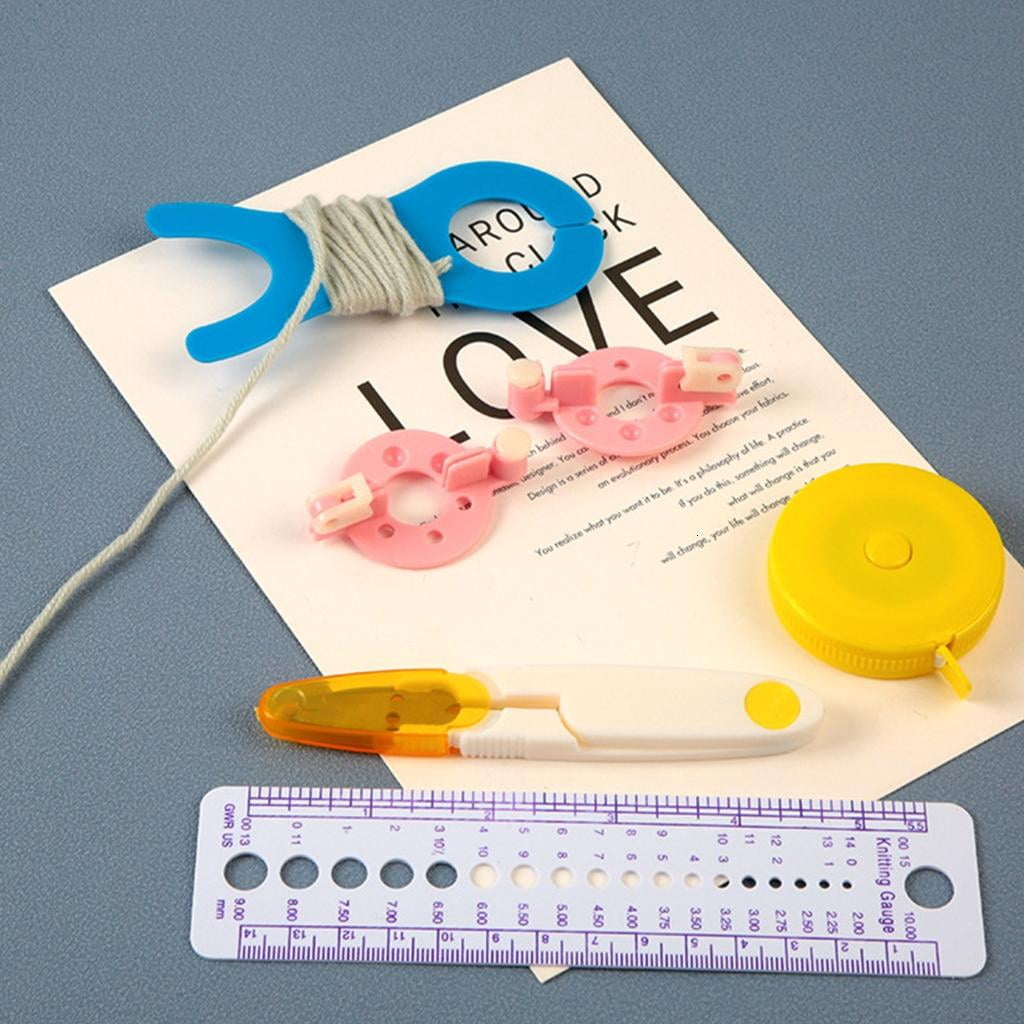 58 Pieces Portable Crochet Starter Kits Beginners Crochet Kits Crochet Yarn and Crochet Hook Set for Making Bag, Gloves