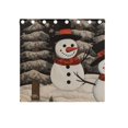 thumbnail image 4 of Trees Christmas Snowman 54×55 Inch Black Out Curtains 2 Packs Aesthetic for Bedroom Living Room Sliding Glass Doors Kitchen Windows, 4 of 5
