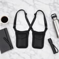 thumbnail image 3 of Tdxkok Back Double Pouch Concealed Carry Bag Adjustable Strap Underarm Hidden Storage Organizer Pocket for Phone Outdoor Accessories 8.66*6.50*0.79IN E, 3 of 6