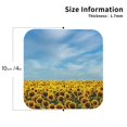 thumbnail image 3 of Pofeuu Blooming Sunflower Field Print Leather Coasters Set of 6, Round Cups Mugs Mat Pad for Home Kitchen Heat Resistant Drink Coasters,Square, 3 of 7