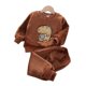 thumbnail image 4 of Juego de pijama para niños, niñas y niños pequeños, abrigo de dinosaurio de franela cálida, chándal para el hogar de 1 a 6 años, Invierno, 4 of 4