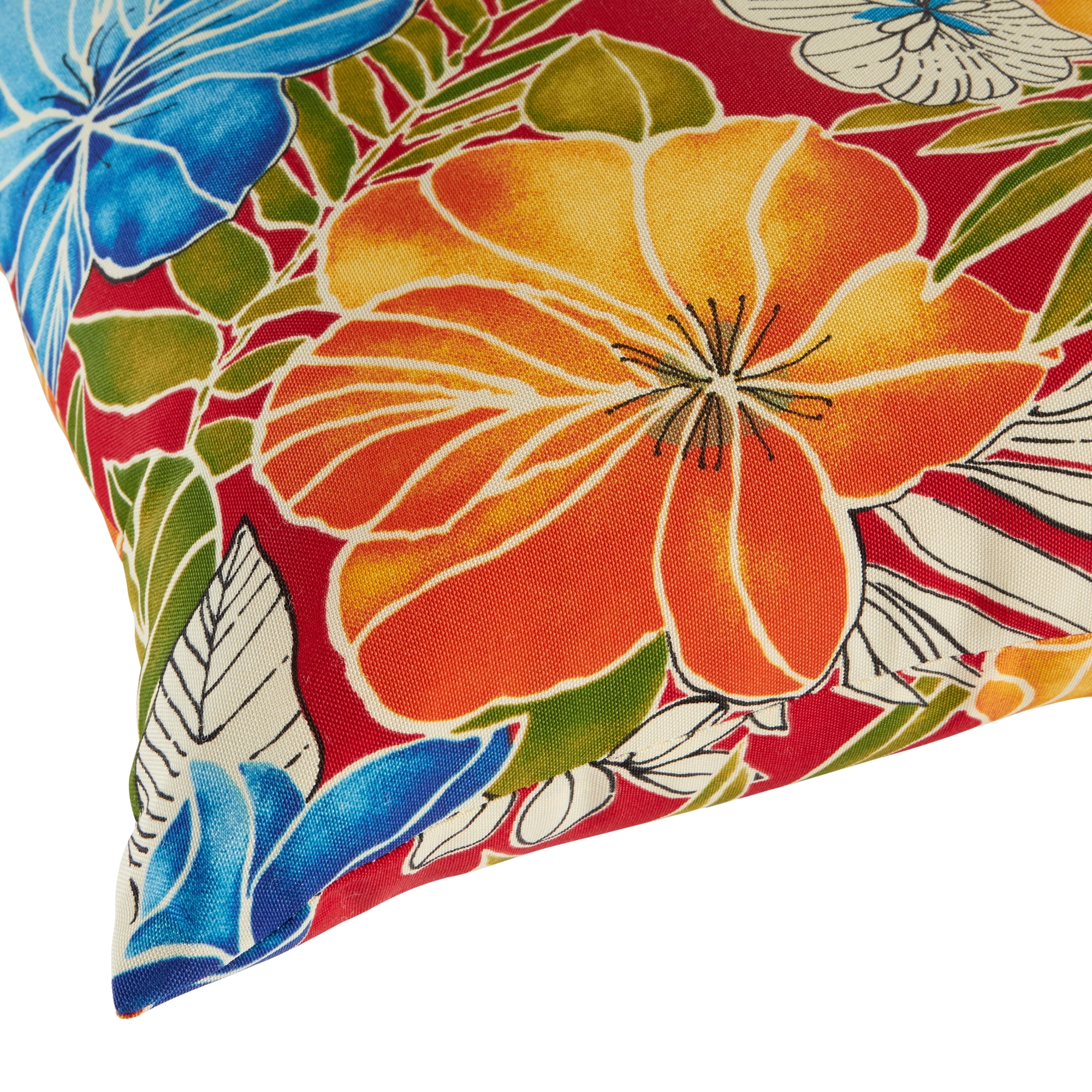 Greendale Home Fashions 19'' x 12'' Reversible Outdoor Throw Pillow, Set of 2, Aloha Red