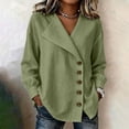 thumbnail image 2 of NominalSnug Button down Shirts for Women Long Sleeve Shirts Collared Dressy Casual Blouses Loose Fit Fall Tops, 2 of 8
