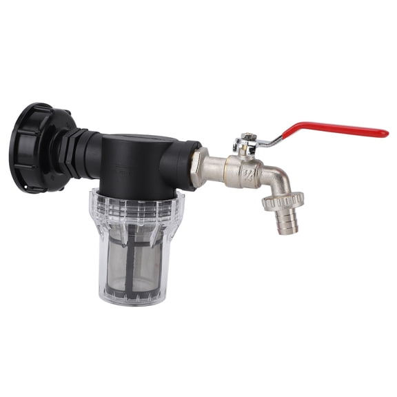 Conector De Filtro De Barril De Tonelada, Conector De Filtro De Tanque IBC Multifunción Fácil De Instalar Universal Ligero Sellado Para Jardín