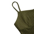 thumbnail image 6 of UDAUDU Two Piece Smocked Dress Set for Women Cami Top & Ruffle Hem Maxi Skirt Summer Set Army Green 2XL, 6 of 7
