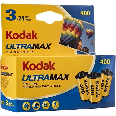 2025-8期限切れ【3本入】ULTRA MAX 400-24枚撮 Kodak カラーネガフィルム ISO感度400 135/35mm★コダック CAT603-4052 0086806034050