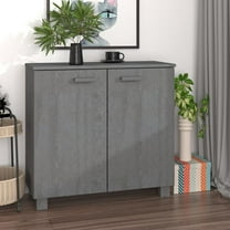 vidaXL Sideboard HAMAR Dark Gray 33.5"x13.8"x31.5" Solid Wood Pine