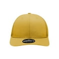 thumbnail image 2 of Decky 6021 6 Panel Mid Profile Structured Cotton Blend Trucker-Gold, 2 of 3