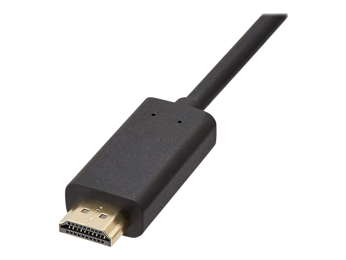 4XEM 3FT HDMI to VGA Adapter Cable With 3.5mm Audio Cable, Black