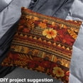 thumbnail image 2 of Manfei Orange Flower Fabric by the Yard (1 Yard) for Girls, Bohemian Aztec Decorative Fabric by the Yard, Tropical Florals Sewing & Crafting Fabric, 2 of 6