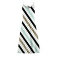 thumbnail image 4 of Sexy Maxi Dress Summer Dresses for Women Sleeveless Causal Stripe Floral Spaghetti Straps Beach Party Long Sundress, 4 of 5