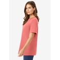 thumbnail image 3 of Woman Within Plus Size Perfect Short-Sleeve Crewneck Tee (Petite Available), 3 of 6