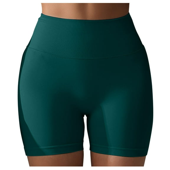 Women's Seamless Scrunch Workout Shorts - 4.5'' Inseam, Glute Contouring, Low Ribbed Band, Nylon Spandex, Fit for Gym/Yoga