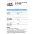 thumbnail image 2 of Front Brake Rotor Set - Compatible with 2014 - 2018 Mazda 6 2015 2016 2017, 2 of 2