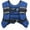Blue, variant on Weighted Vest, 6lb/8lb/12lb/16lb/20lb/25lb/30lb Weight Vest with Reflective Stripe for Workout, Strength Training, Running, Fitness, Muscle Building, Weight Loss, Weightlifting
