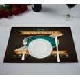 thumbnail image 1 of ABPHQTO Baloncesto Poster Design Mantel individual 30x45 cm Juego de 2 manteles individuales de mesa, 1 of 2