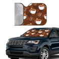 thumbnail image 2 of Yiaed Sloths Need More Coffee Print Car Windshield Sunshade Front Auto Car Front Window Sun Shade Foldable Sun Visor Shield Cover Auto Accessories for Sedan SUV Truck-Small, 2 of 5