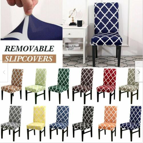 Elastic Print Dining Universal Stretch Elastic Slipcovers Chair Covers For Hotel 