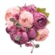 thumbnail image 1 of 1 ramo de flores de peonía artificiales europeas, flores falsas de seda, decoración del hogar para fiesta de boda, ramo de flores, corona, álbum de recortes DIY Tan Jianjun unisex, 1 of 2