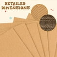 thumbnail image 2 of Ucanpack 35x28 Corrugated Cardboard Sheet White Made in USA- (Kraft Back) 50 Pcs Corrugated Sheets for DIY Crafts Supplies, Inserts, Shipping, Dividers, Mailing, School Projects, 2 of 3