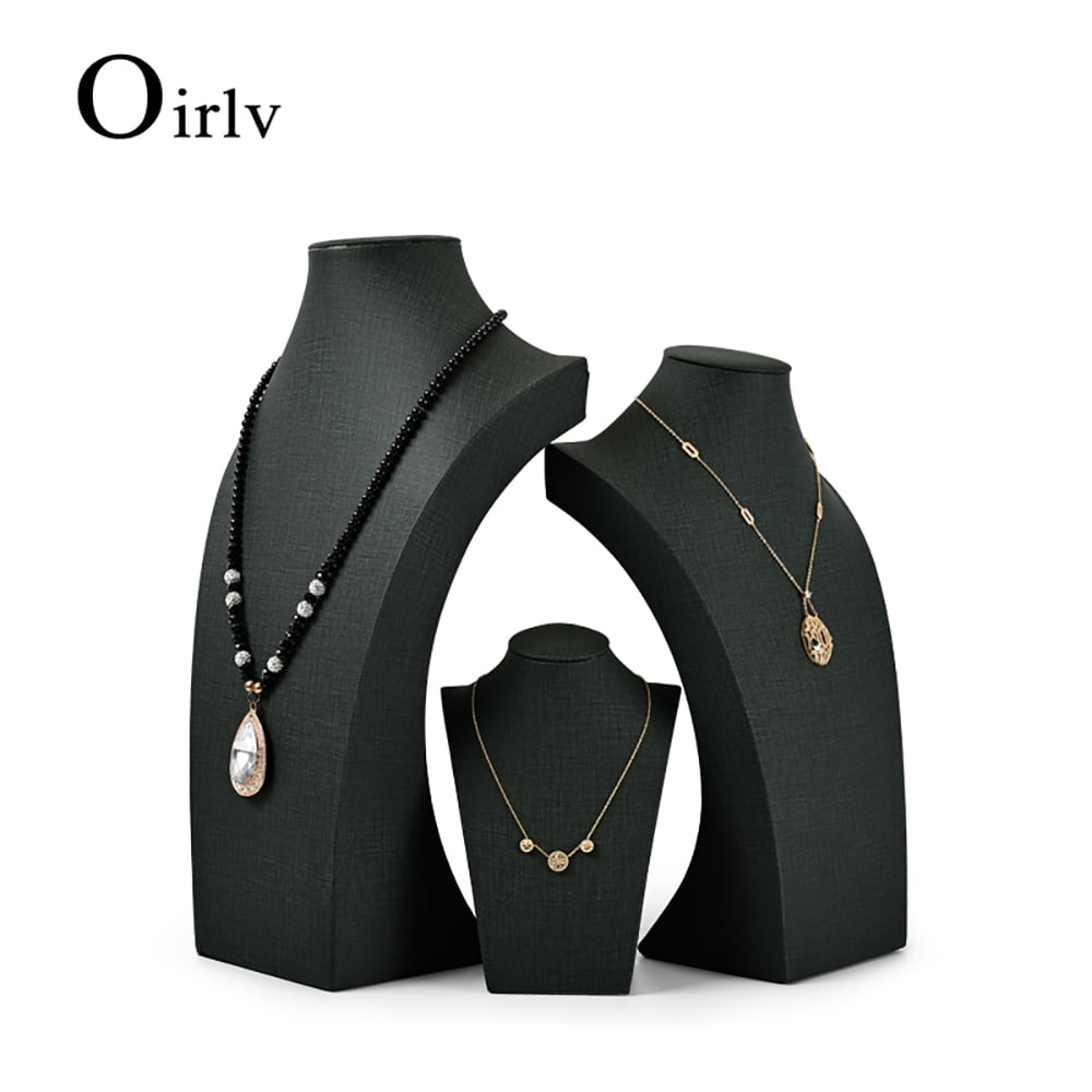 Oirlv Necklace Display Bust Jewelry Necklace Display Holder Neck Bust