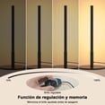 thumbnail image 4 of Lámpara de mesa LED moderna minimalista, Lámpara de noche regulable sin escalón, para recámara, sala de estar y oficina, color negro, luz blanca cálida 3000K, 4 of 9