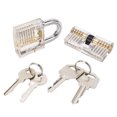 thumbnail image 3 of Padlock with Keys Robust Safe Brass Lock Keys Set for Cabinet Gym Home School Office, 3 of 14