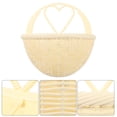 thumbnail image 3 of Miangastore 2pcs Plastic Rural Wall Hanging Flower Pot Simulated Rattan Wall Flower Basket, 3 of 9