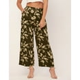thumbnail image 2 of Moomaya Printed Palazzo Pants For Women, Loose Fit Elastic Waist Pajamas, 2 of 8